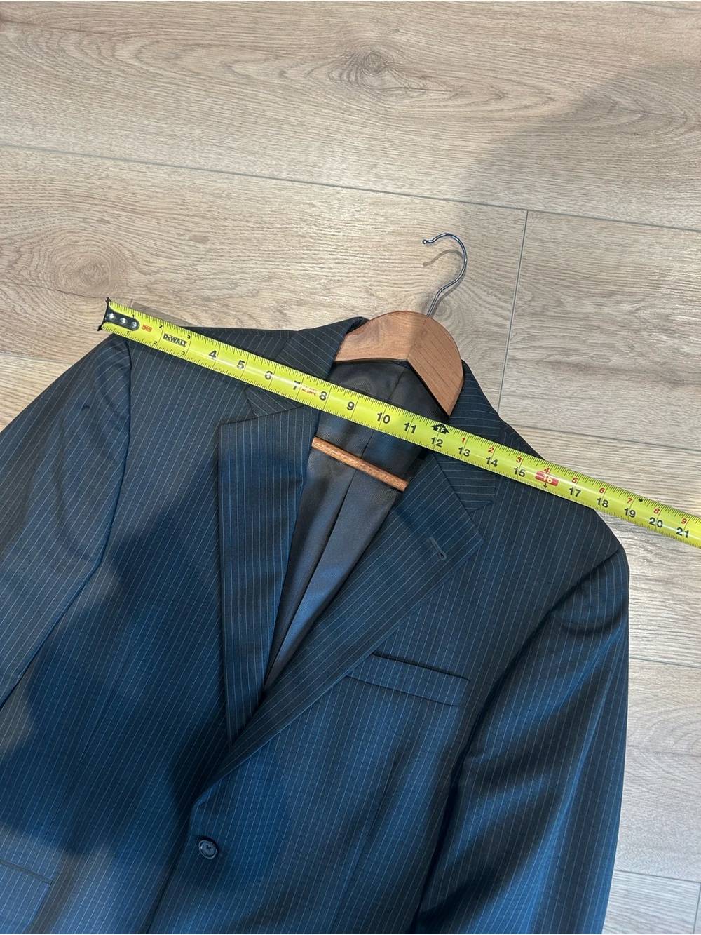 Burberry Men's Pinstripe Suit Jacket - Picture 10 of 13